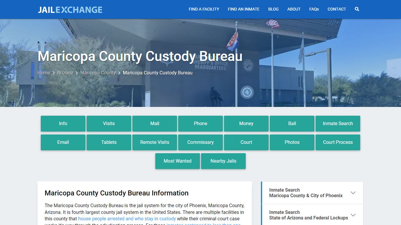 Maricopa County Custody Bureau - Jail Exchange